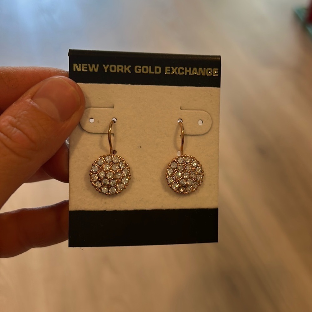 New York gold exchange earrings​​​​​​​